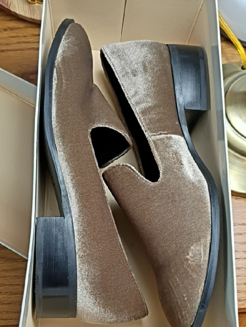 Marc Fisher Light Natural Fabric Loafers - Beige